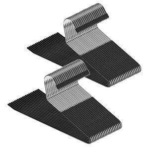 Zober Non-Slip Pants Hangers - 40 Pack Open Ended for Jeans and Clothes